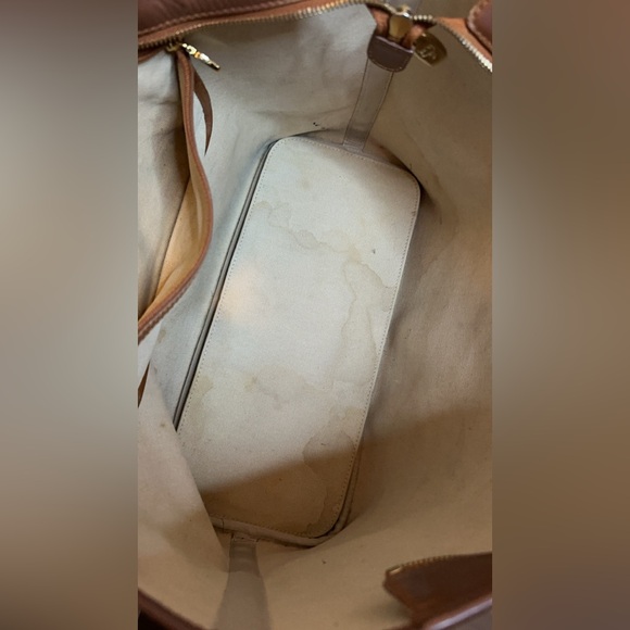 MCM Brown Tote with Blue Stripe - Picture 5 of 15